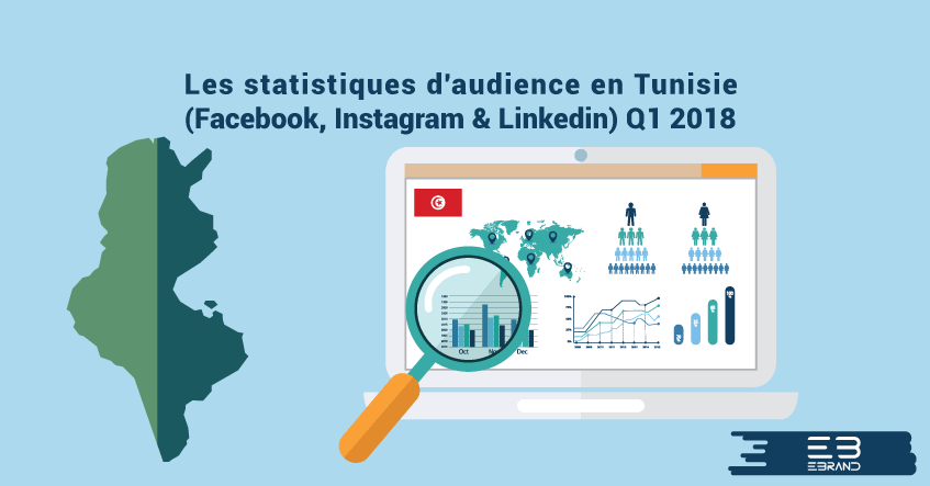 Les chiffres clés des réseaux sociaux Tunisie 2018. Facebook, Instagram & Linkedin