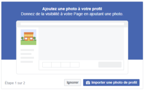 photo profil timeline création page Facebook