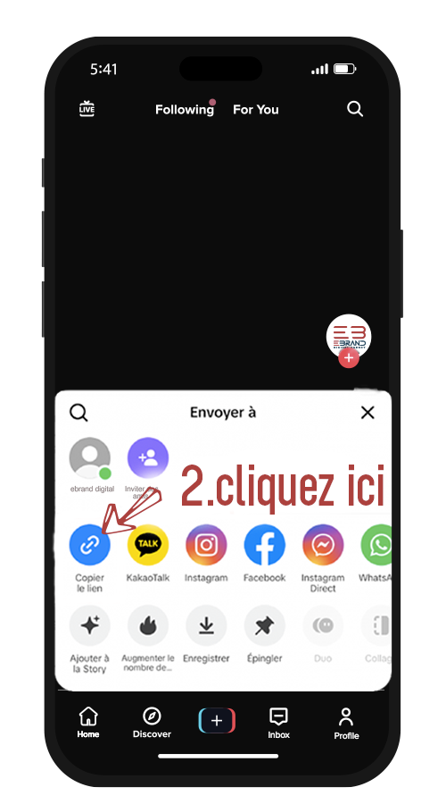 Comment copier le lien pour gagner des Vues TikTok