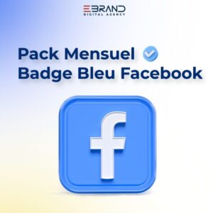 Badge Bleu Facebook - Pack Mensuel