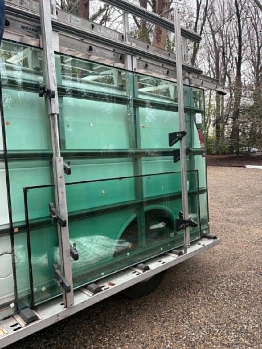 Residential kitchen cabinet glass door replacement Northern Virginia