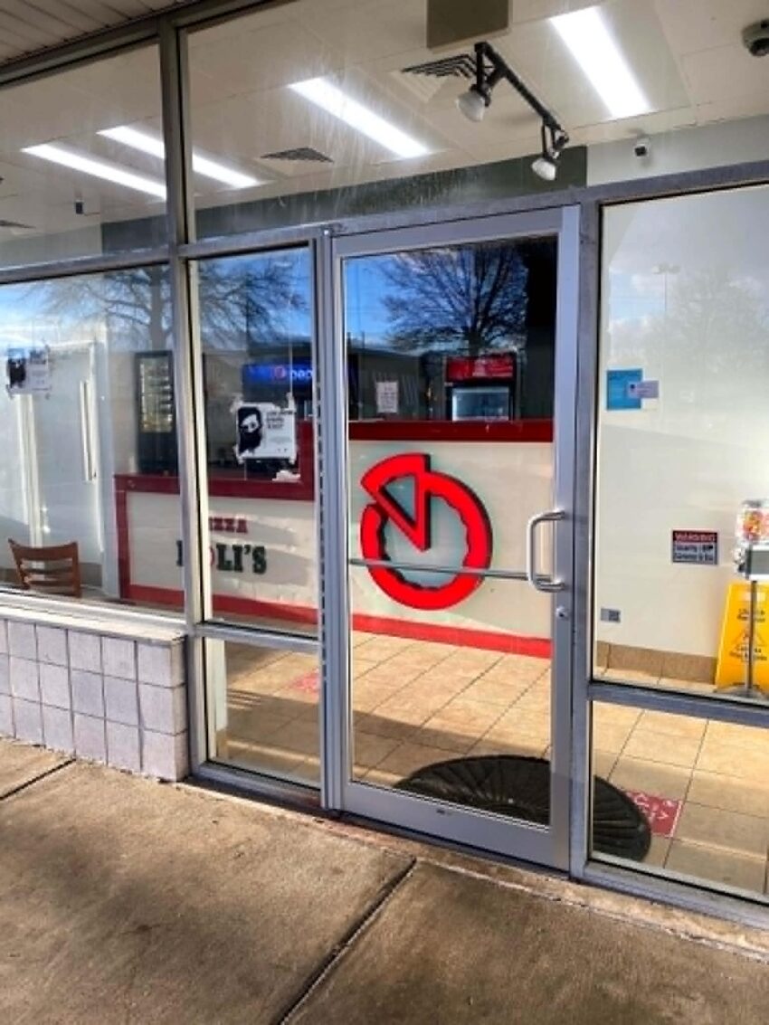 Storefront glass door repair local restaurant Northern Virginia